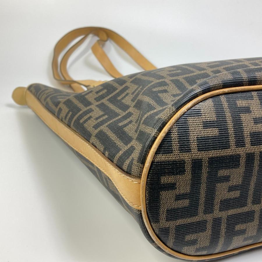 FENDI フェンディ ズッカ柄 バケツ型 トートバッグ 肩掛け FENDI フェンディ ズッカ柄 バケツ型 トートバッグ 肩掛け