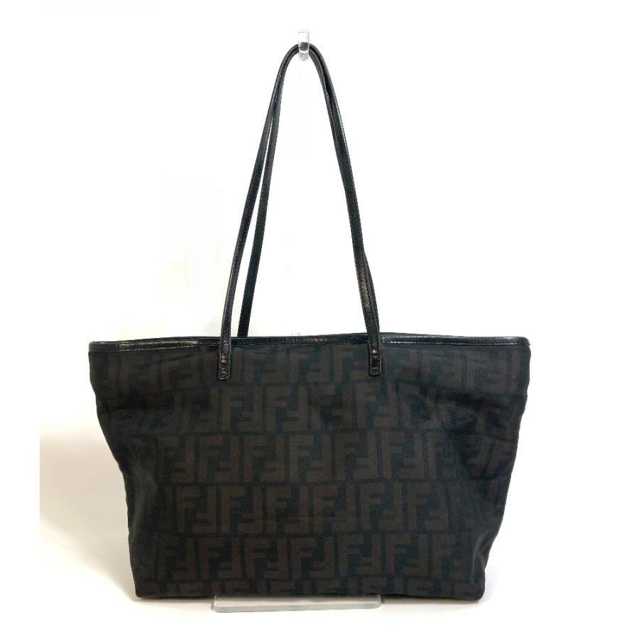 FENDI（フェンディ） 8BH198 FFズッカ柄 ファスナー 肩掛け トート 