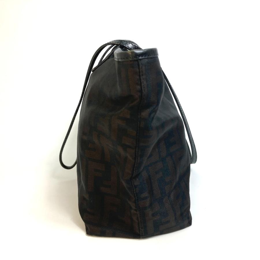 FENDI（フェンディ） 8BH198 FFズッカ柄 ファスナー 肩掛け トート 