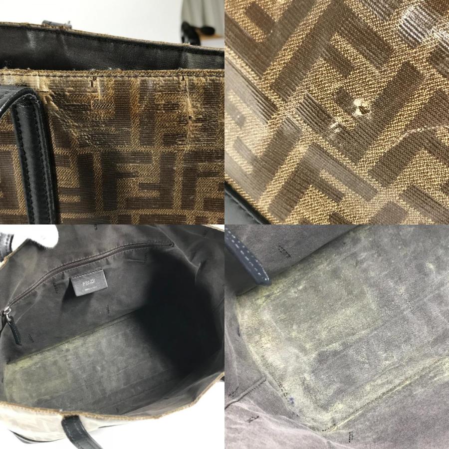 FENDI フェンディ 8BH348 ズッカ カバン ショルダーバッグ トートバッグ ブラウン メンズ【中古】 | FENDI | 09
