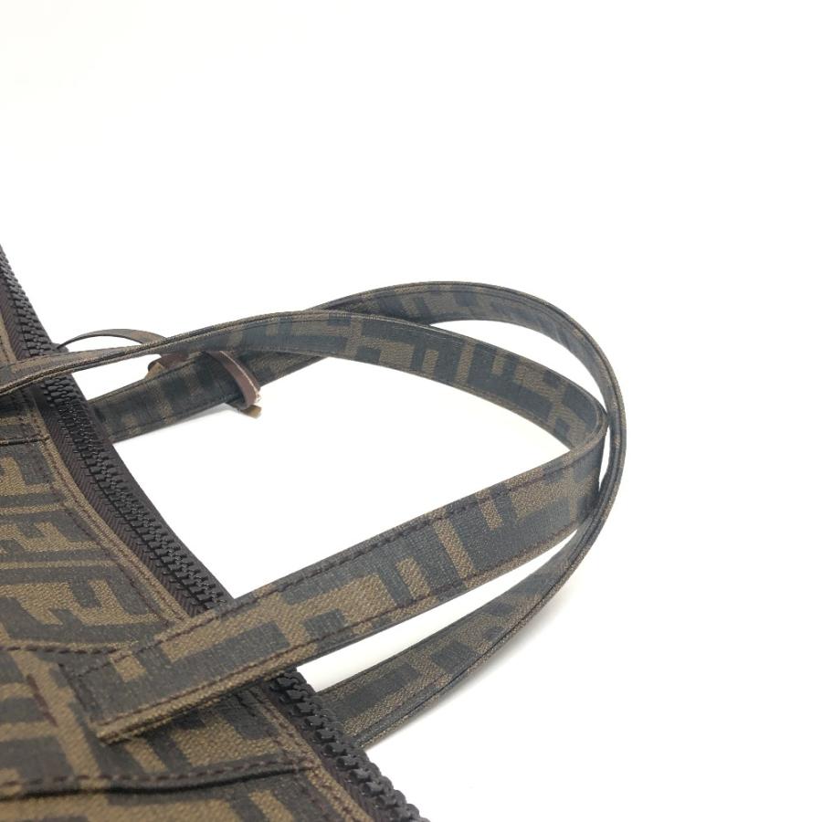 FENDI フェンディ 7VA196 ズッカ柄 トートバック カバン ハンドバック トートバッグ ブラウン レディース【中古】 | FENDI | 05