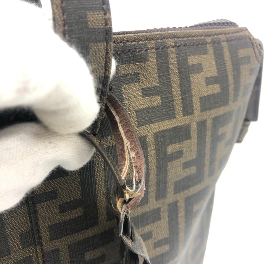FENDI フェンディ 7VA196 ズッカ柄 トートバック カバン ハンドバック トートバッグ ブラウン レディース【中古】 | FENDI | 07