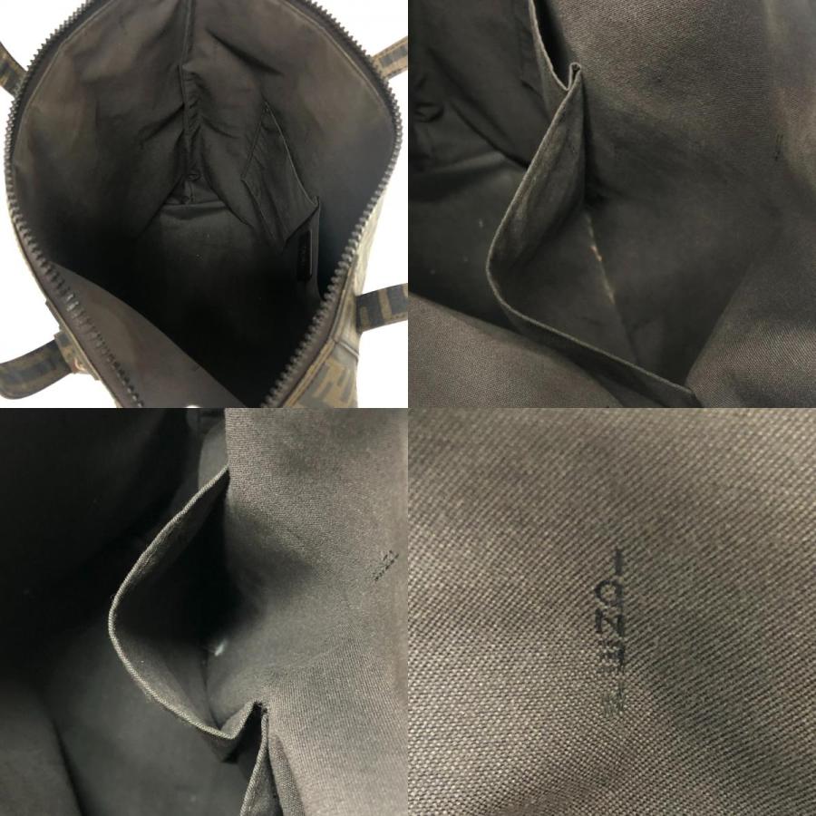 FENDI フェンディ 7VA196 ズッカ柄 トートバック カバン ハンドバック トートバッグ ブラウン レディース【中古】 | FENDI | 08