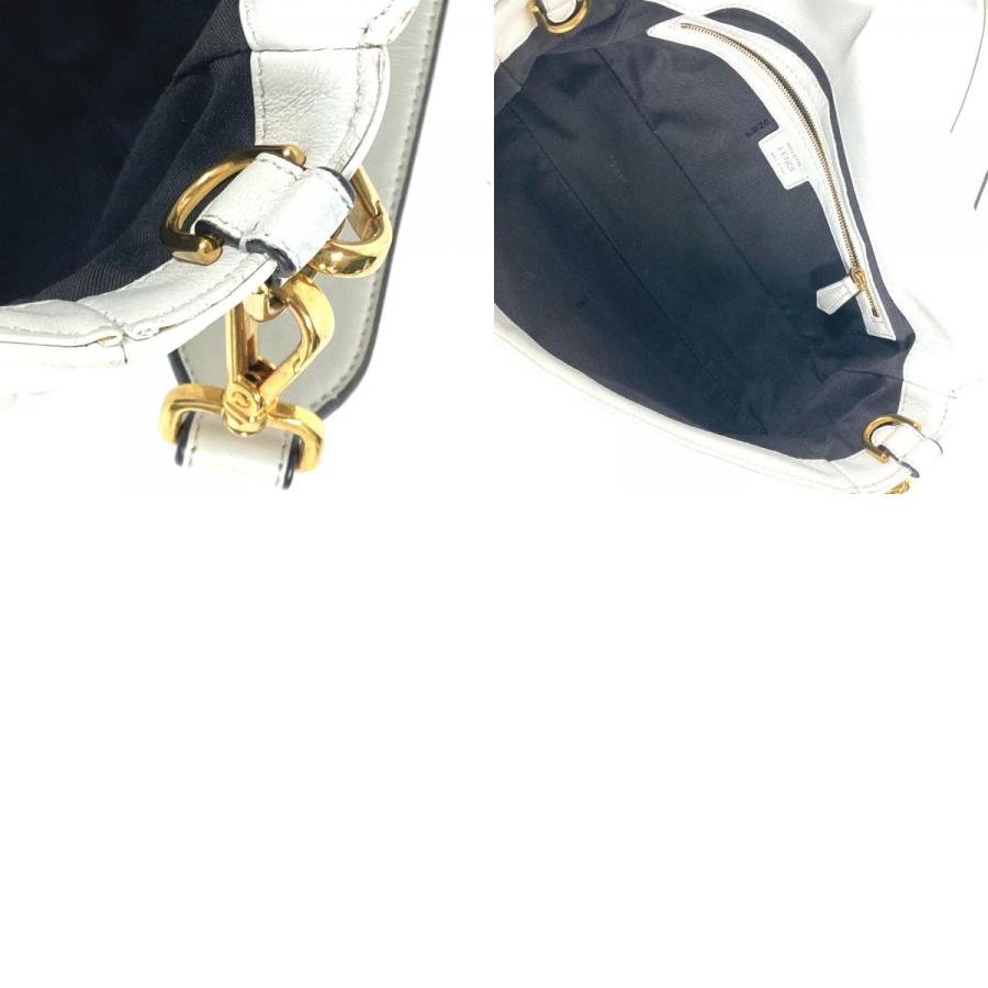 FENDI フェンディ 8BR600 ズッカ マンマバケット 肩掛け 2WAYバッグ カバン ショルダーバッグ ホワイト レディース【中古】 | FENDI | 09