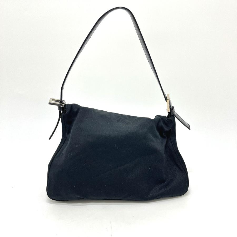 FENDI フェンディ FFロゴ マンマバケット 肩掛け カバン フラップ バッグ ハンドバッグ ブラック レディース【中古】 | FENDI | 01