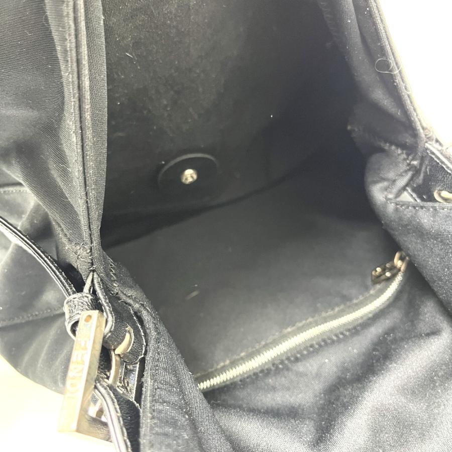 FENDI フェンディ FFロゴ マンマバケット 肩掛け カバン フラップ バッグ ハンドバッグ ブラック レディース【中古】 | FENDI | 06