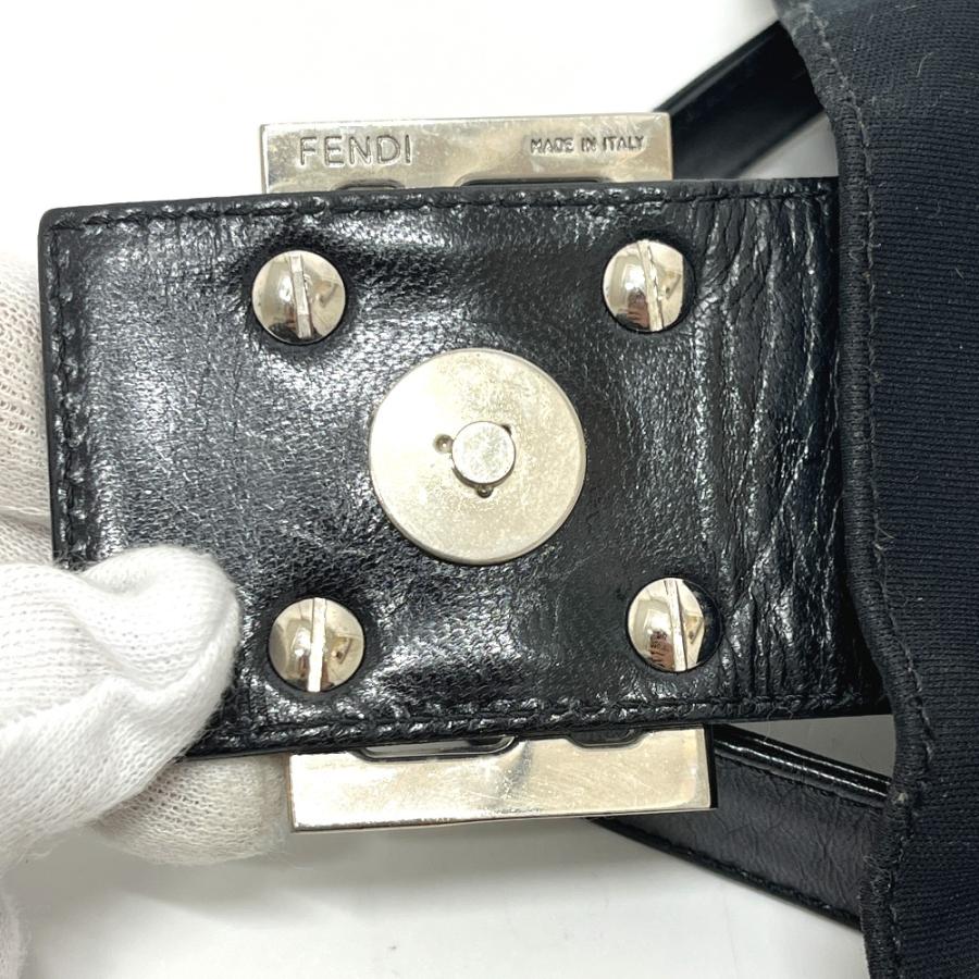 FENDI フェンディ FFロゴ マンマバケット 肩掛け カバン フラップ バッグ ハンドバッグ ブラック レディース【中古】 | FENDI | 07