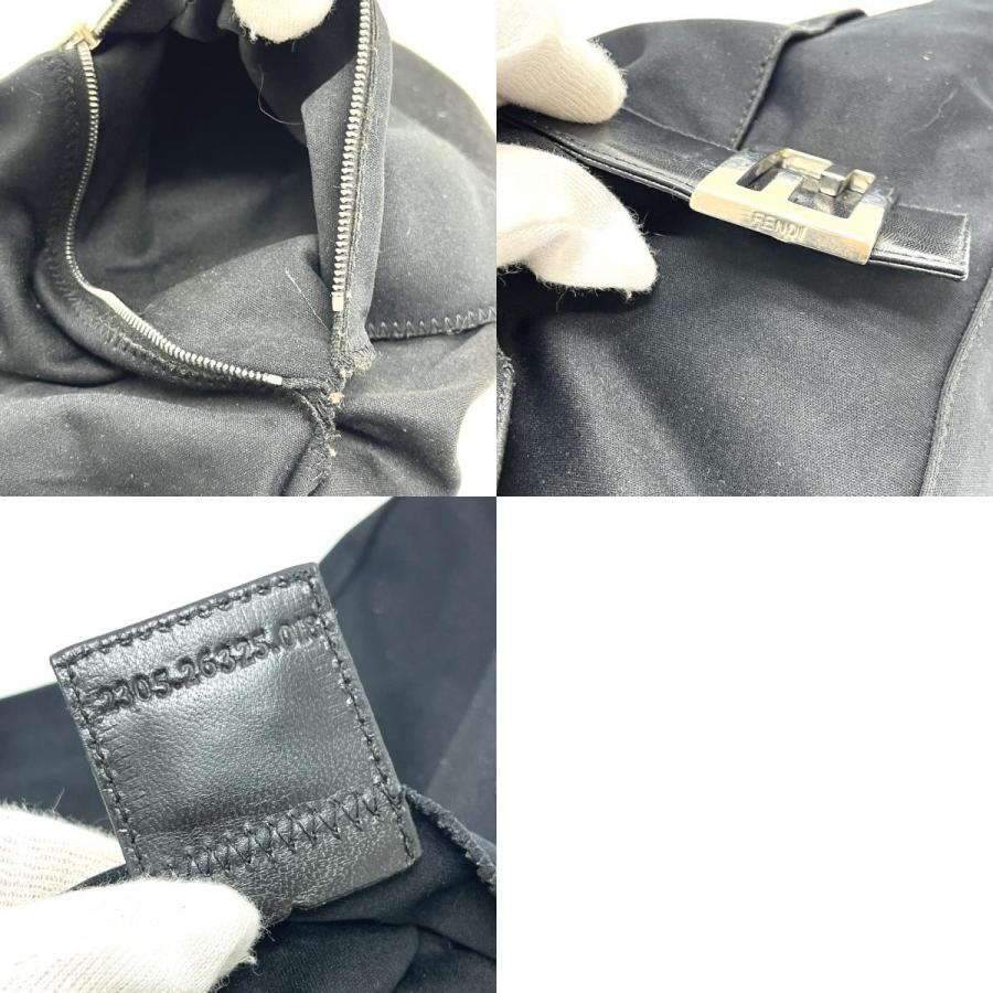 FENDI フェンディ FFロゴ マンマバケット 肩掛け カバン フラップ バッグ ハンドバッグ ブラック レディース【中古】 | FENDI | 09