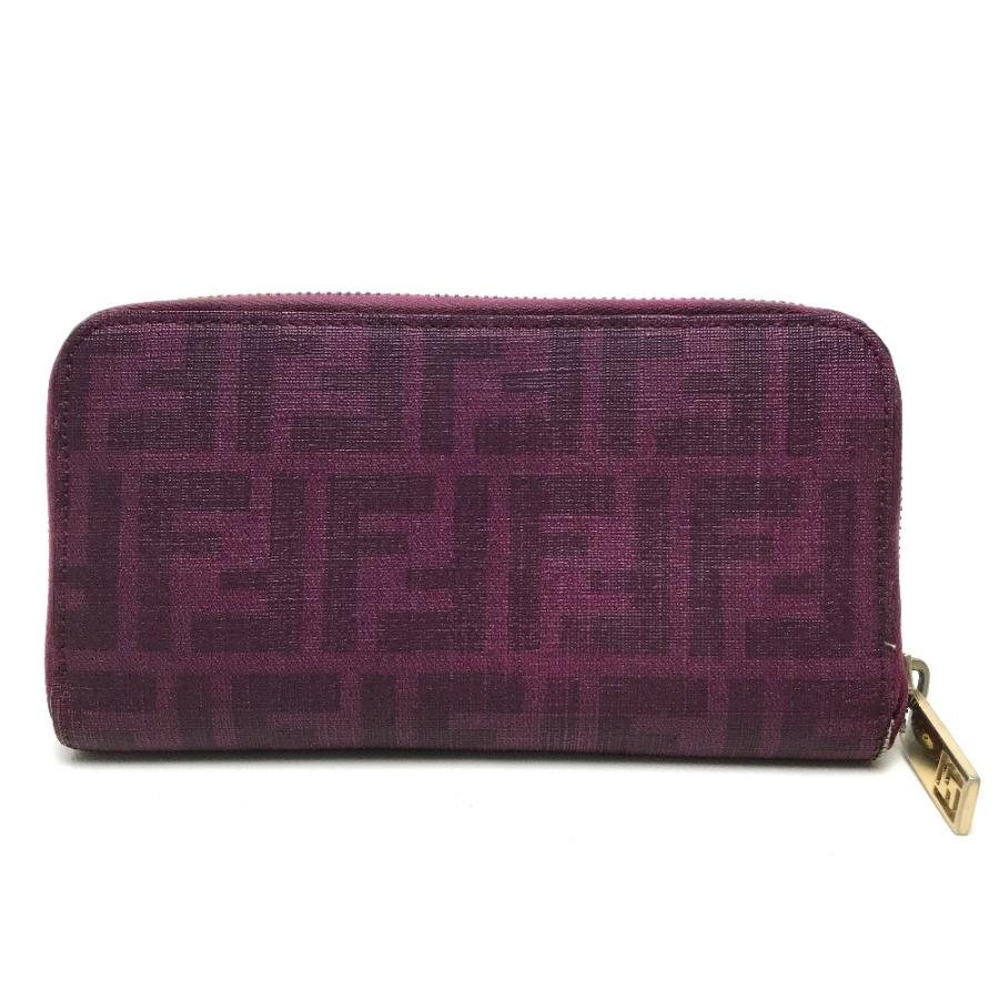 FENDI フェンディ 8M0024 長財布 フラワープリント ズッカ 長財布（あり） PVC パープル レディース | FENDI | 01