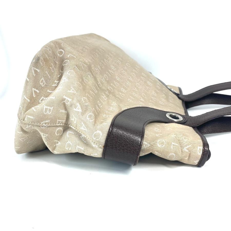 BVLGARI ブルガリ ロゴマニア カバン ショルダーバッグ 肩掛け トートバッグ ベージュ レディース【中古】 | BVLGARI | 02