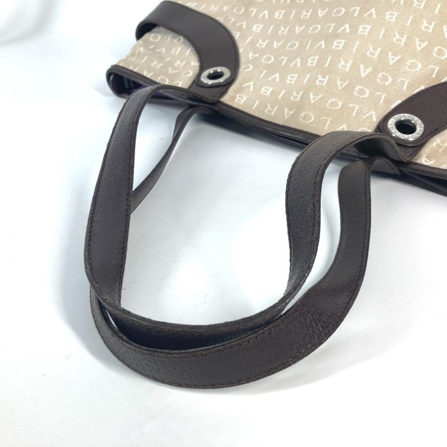 BVLGARI ブルガリ ロゴマニア カバン ショルダーバッグ 肩掛け トートバッグ ベージュ レディース【中古】 | BVLGARI | 07