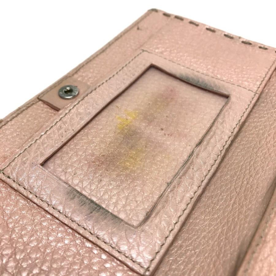 FENDI フェンディ 8M0144 Wホック長財布 ローマンレザー セレリア 長財布（あり） レザー ピンク系 レディース | FENDI | 06