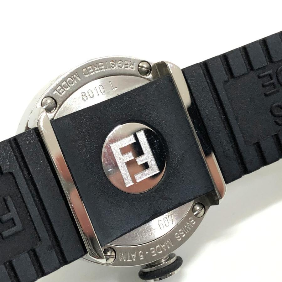 FENDI フェンディ 8010 L FFロゴ ドーム型 ブースラ クオーツ 腕時計 