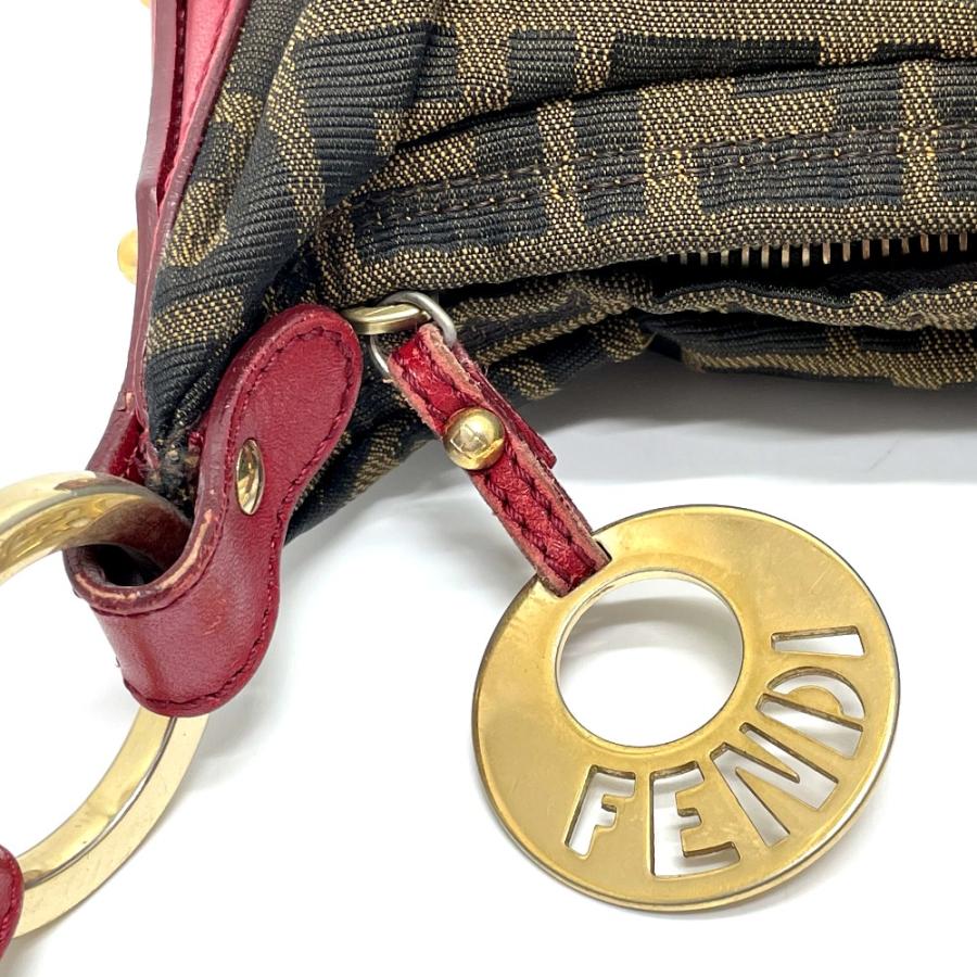 FENDI（フェンディ） 8BR448 ズッカ柄 肩掛け ショルダーバッグ レザー