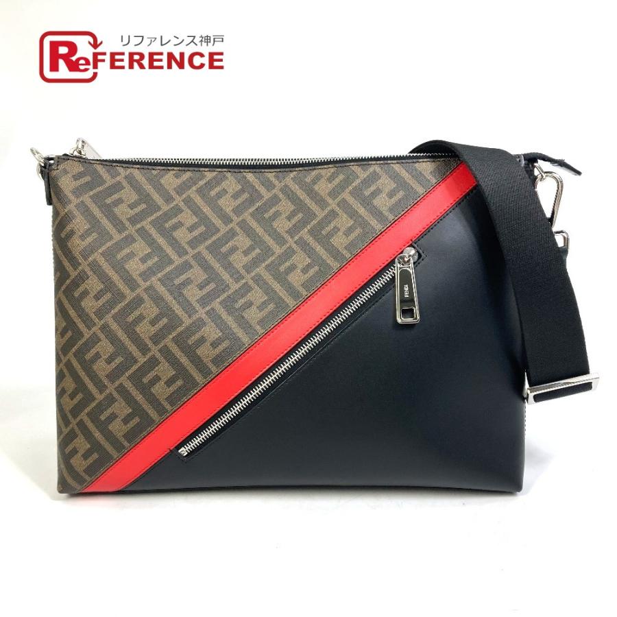 FENDI フェンディ 7VA470 ズッカ クラッチバッグ 2WAY ショルダーバッグ PVC/レザー ブラウン メンズ【中古】  :40091-21936-6:リファレンス コレクション - 通販 - Yahoo!ショッピング