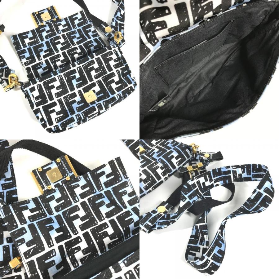 FENDI（フェンディ） 未使用 8BR784 ズッカ バゲット ミニ 2WAYバッグ