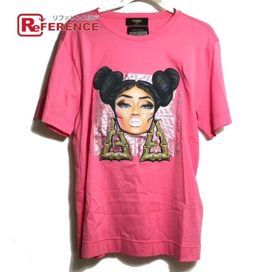 Fendi フェンディ ニッキーミナージュ コラボ アパレル 服 半袖ｔシャツ コットン ピンク メンズ 中古 534 19 リファレンス コレクション 通販 Yahoo ショッピング
