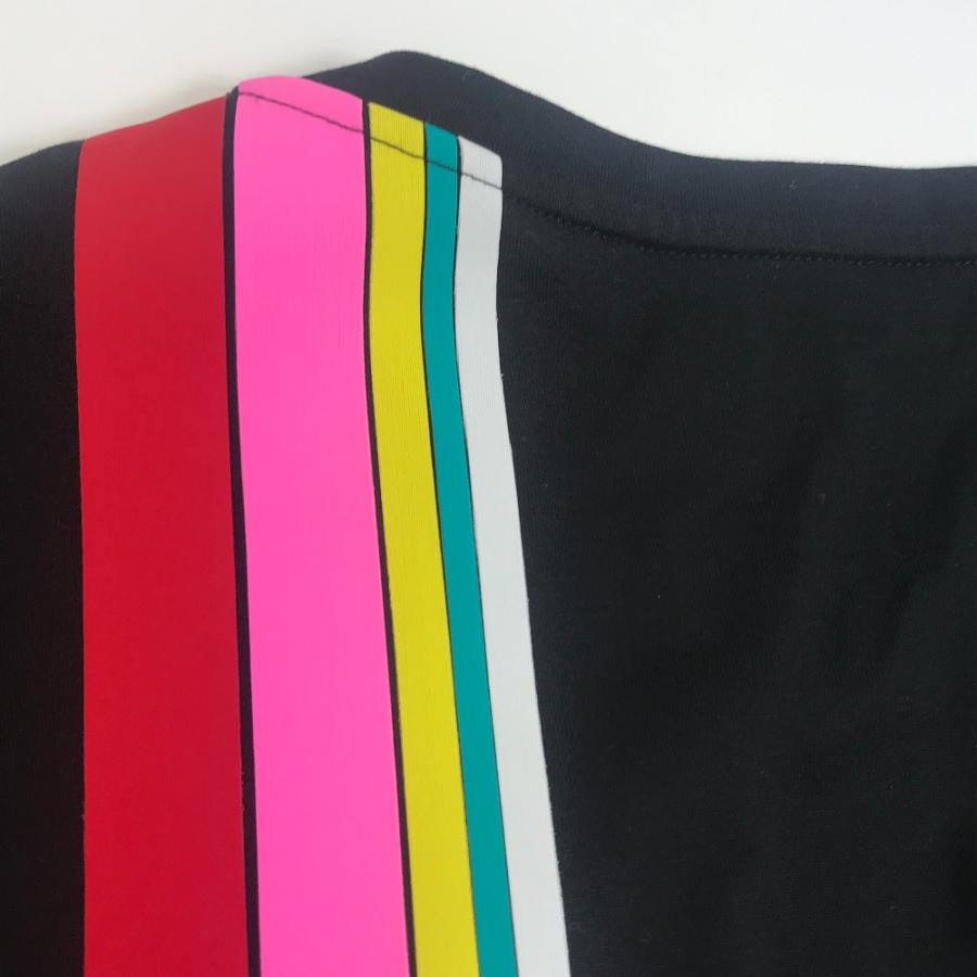 FENDI フェンディ FY0936 レインボー ロゴ トップス アパレル 半袖Ｔシャツ コットン ブラック メンズ【中古】 | FENDI | 07