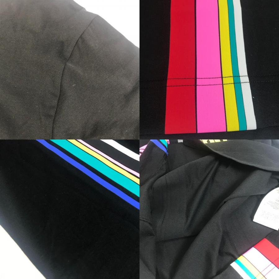 FENDI フェンディ FY0936 レインボー ロゴ トップス アパレル 半袖Ｔシャツ コットン ブラック メンズ【中古】 | FENDI | 08