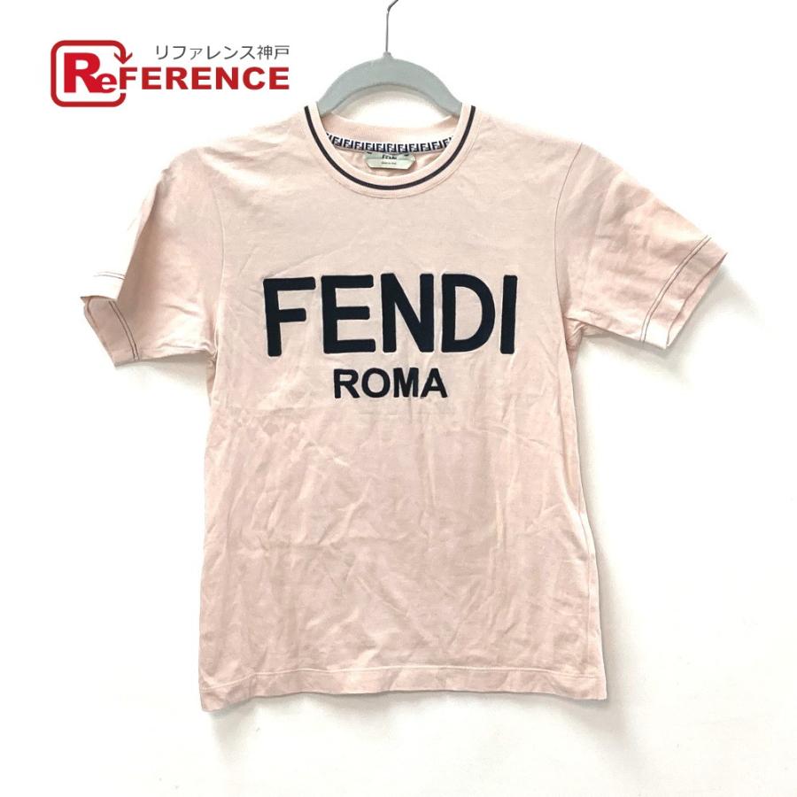 FENDI フェンディ FS7254 アパレル ロゴ トップス 半袖Ｔシャツ コットン ピンク レディース【中古】  :40106-21943-40:リファレンス コレクション - 通販 - Yahoo!ショッピング
