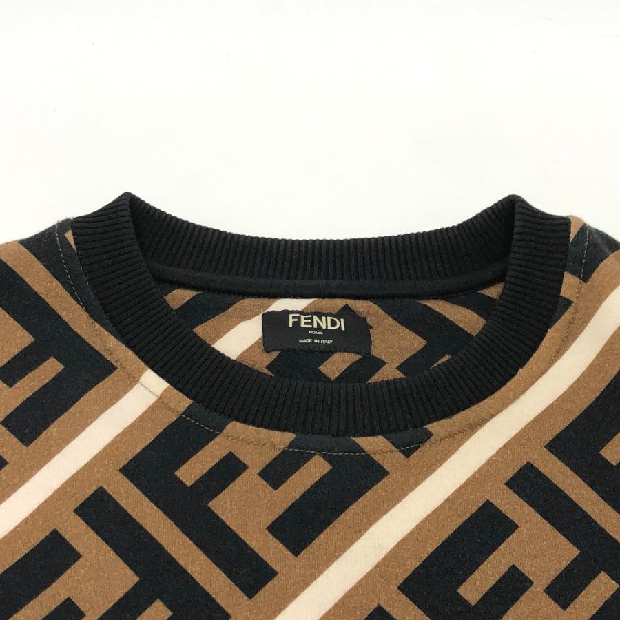 FENDI フェンディ FY0944 ズッカ柄 スウェット トレーナー ブラウン メンズ【中古】 | FENDI | 02