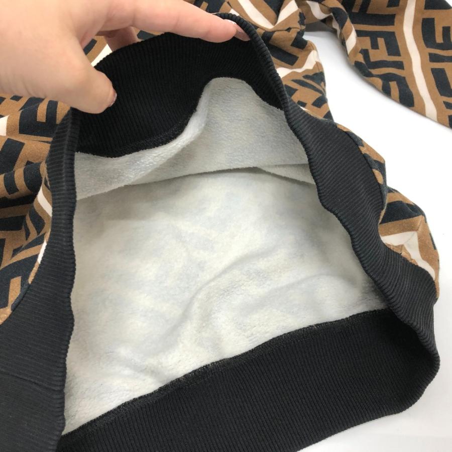 FENDI フェンディ FY0944 ズッカ柄 スウェット トレーナー ブラウン メンズ【中古】 | FENDI | 06