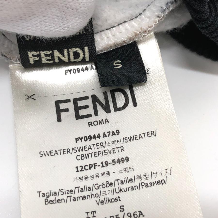 FENDI フェンディ FY0944 ズッカ柄 スウェット トレーナー ブラウン メンズ【中古】 | FENDI | 08