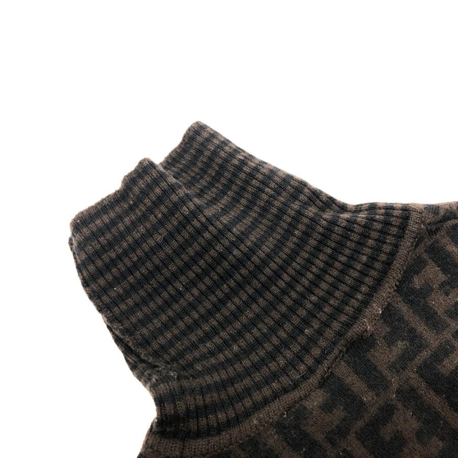 FENDI フェンディ ズッカ アパレル ハイネック タートルネック ニット トップス セーター ブラウン レディース【中古】 | FENDI | 04