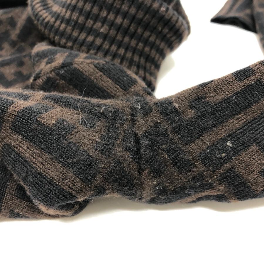 FENDI フェンディ ズッカ アパレル ハイネック タートルネック ニット トップス セーター ブラウン レディース【中古】 | FENDI | 08