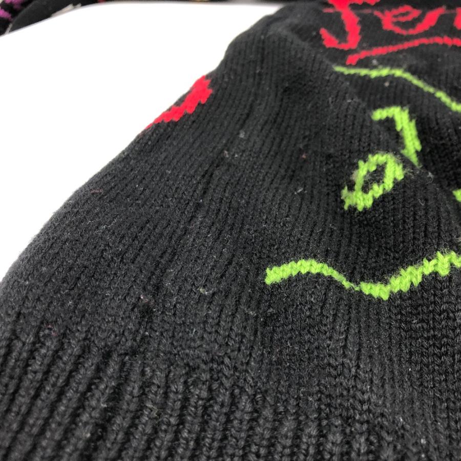 FENDI フェンディ FZY463 AH3E ロゴマルチカラー アパレル ARTIST ALLOVER ニット クルーネック 21AW セーター ブラック メンズ【中古】 | FENDI | 05