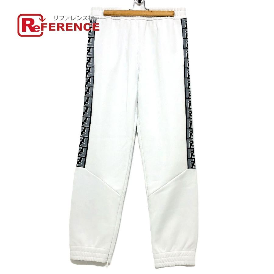 新品同様 FENDI フェンディ FAB645 ズッカ柄 アパレル トラックパンツ ジャージ ジョガーパンツ ボトムス パンツ グレー メンズ【中古】 | FENDI