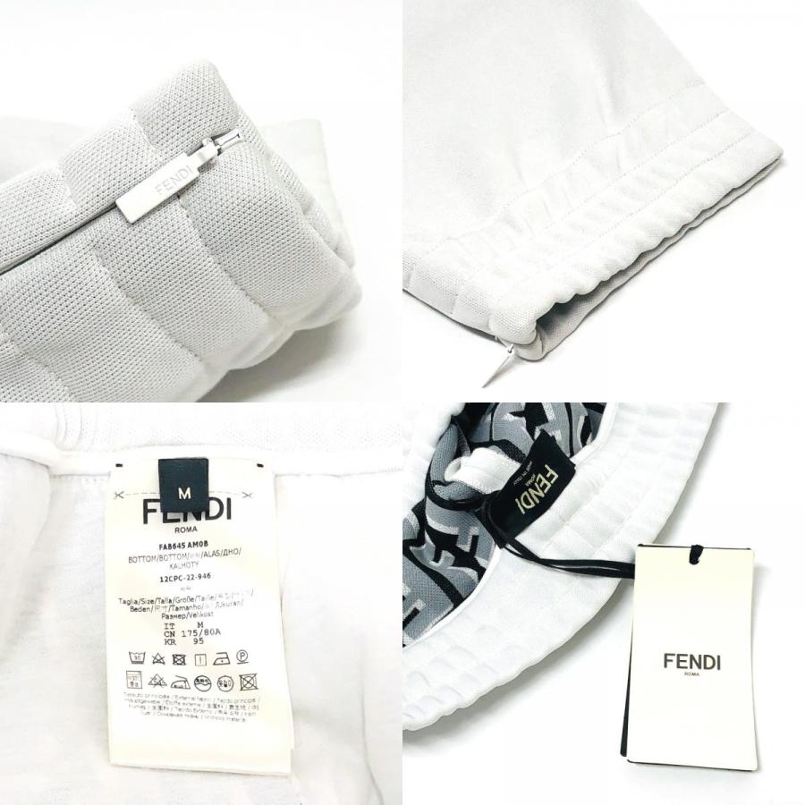 新品同様 FENDI フェンディ FAB645 ズッカ柄 アパレル トラックパンツ ジャージ ジョガーパンツ ボトムス パンツ グレー メンズ【中古】 | FENDI | 09