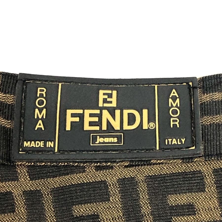 FENDI フェンディ ズッカ柄 アパレル ロング 総柄 ボトムス ストレート パンツ ブラウン レディース【中古】 | FENDI | 06