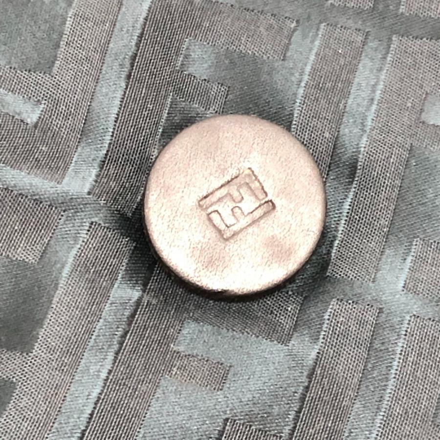 FENDI フェンディ ズッカ柄 アパレル アウター ジャケット FFボタン ダブルボタン ナイロンジャケット ブルー レディース【中古】 | FENDI | 04