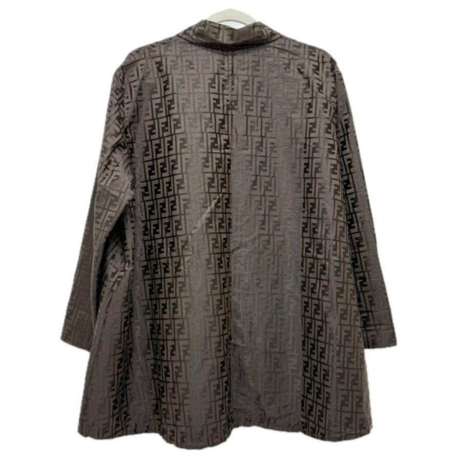FENDI フェンディ ズッカ柄 アパレル ジップアップ アウター ジャケット ナイロンジャケット ブラウン レディース【中古】 | FENDI | 01