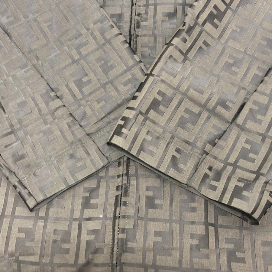 FENDI フェンディ ズッカ柄 アパレル ジップアップ アウター ジャケット ナイロンジャケット ブラウン レディース【中古】 | FENDI | 03