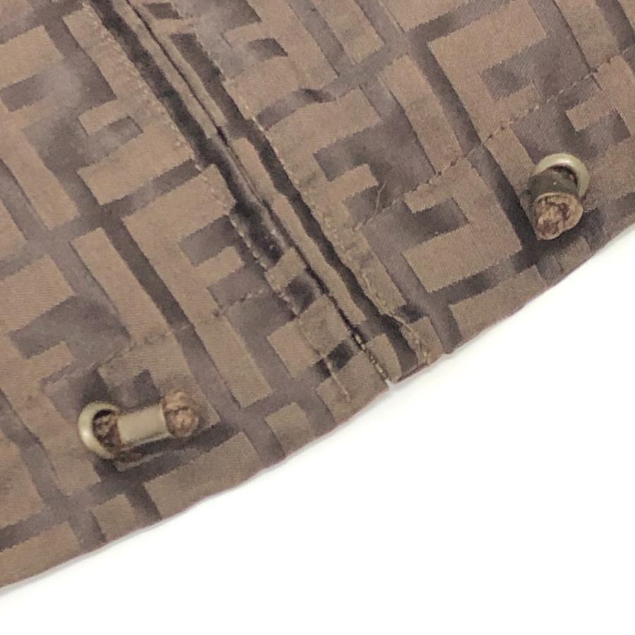 FENDI フェンディ ズッカ柄 アパレル ジップアップ アウター ジャケット ナイロンジャケット ブラウン レディース【中古】 | FENDI | 07