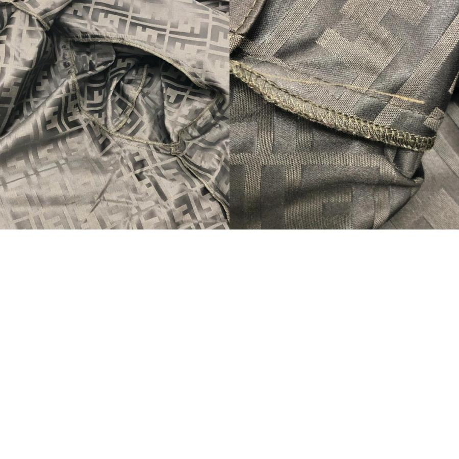 FENDI フェンディ ズッカ柄 アパレル ジップアップ アウター ジャケット ナイロンジャケット ブラウン レディース【中古】 | FENDI | 09