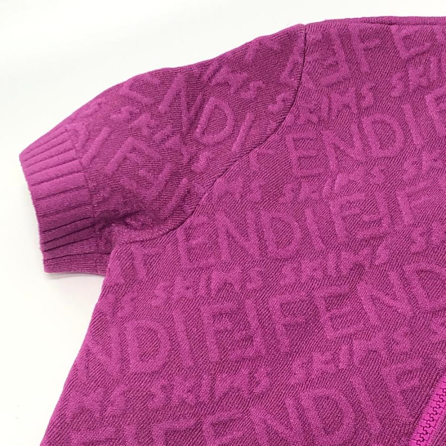 FENDI フェンディ FZD917 ズッカ柄 アパレル バックジップ モックネック 半袖 スキムス コラボ ワンピース ピンク レディース【中古】 | FENDI | 06
