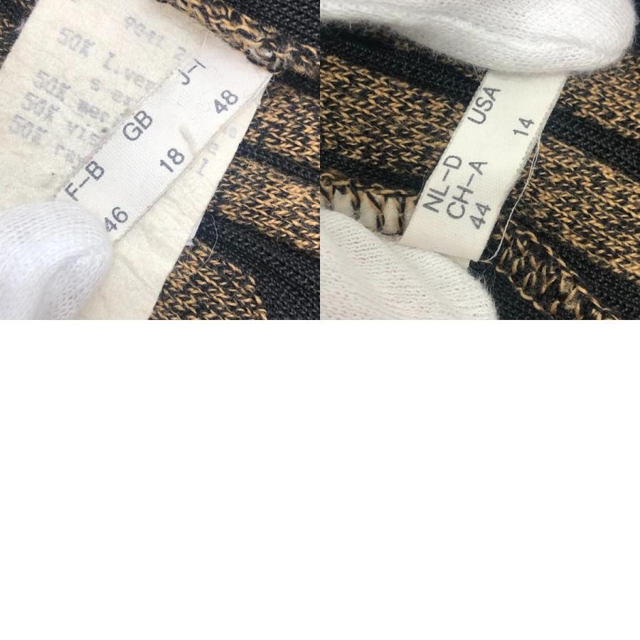 FENDI フェンディ ペカン柄 ヴィンテージ アパレル トップス ニット FFロゴ セーター ブラウン レディース【中古】 | FENDI | 09