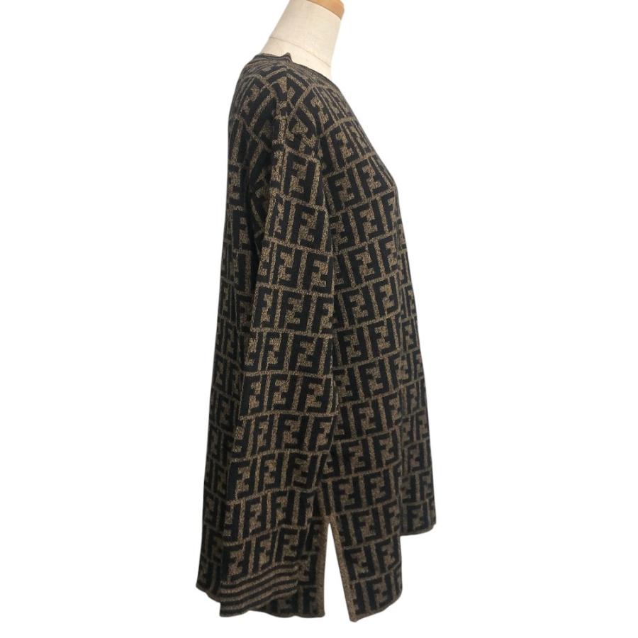FENDI フェンディ ズッカ柄 アパレル ニット トップス 総柄 セーター ブラウン ユニセックス【中古】 | FENDI | 03