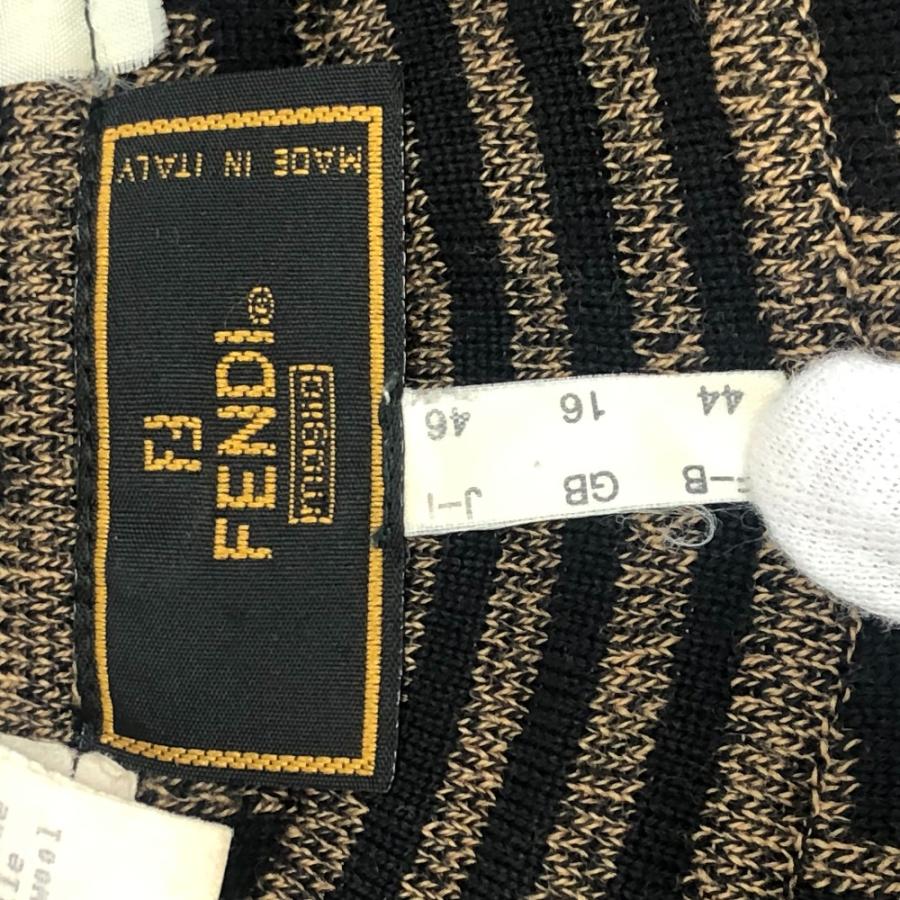 FENDI フェンディ ズッカ柄 アパレル ニット トップス 総柄 セーター ブラウン ユニセックス【中古】 | FENDI | 06