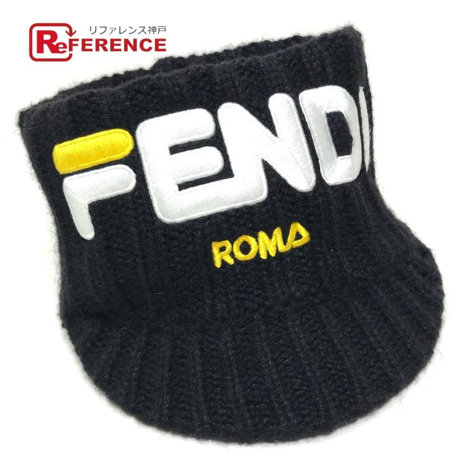 FENDI フェンディ FXQ628 FILA フェンディマニア ヘッドバンド ニット