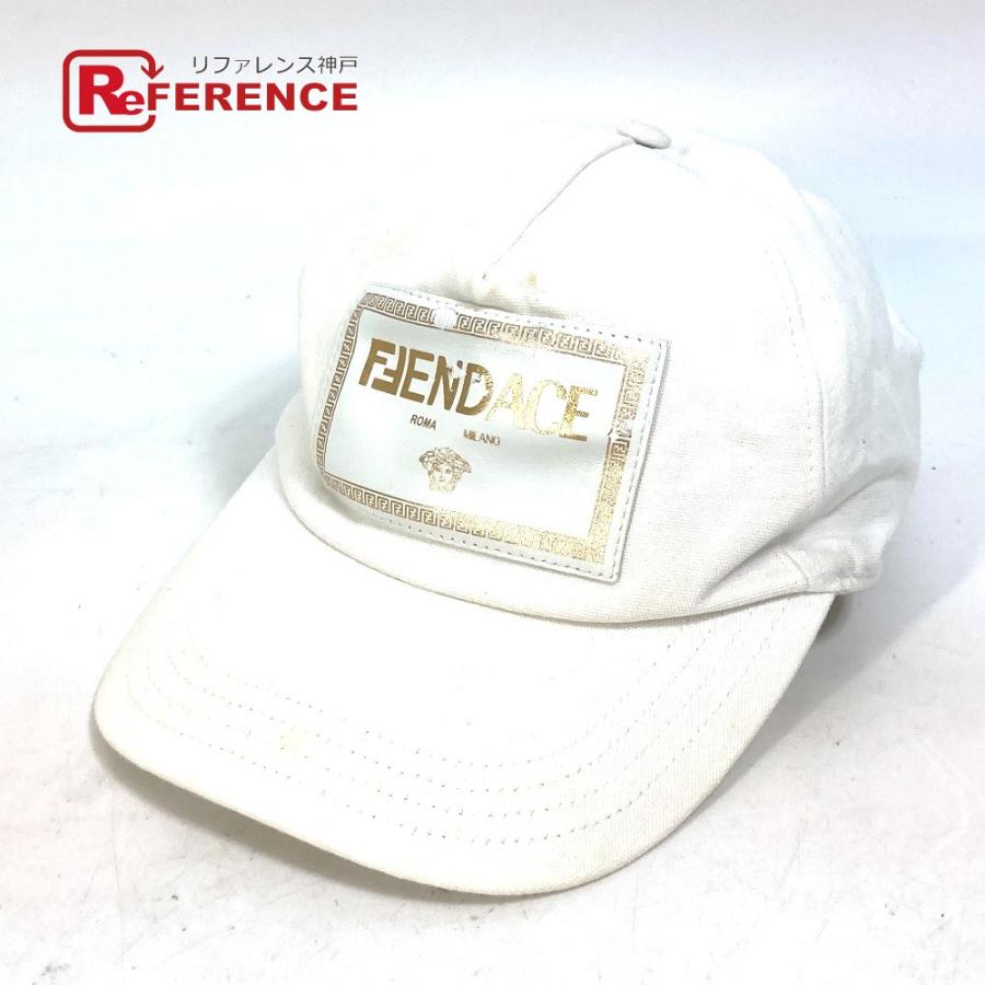 フェンディ(FENDI) × VERSACE ベースボールキャップ・帽子 極希少品 FENDI×VERSACE コラボ FENDACE フェンダーチェキャップ