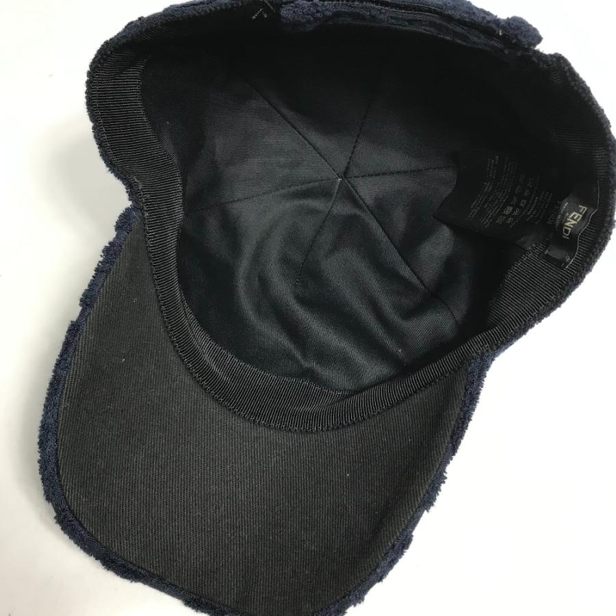 FENDI（フェンディ） 美品 FXQ768 ズッカ パイル 帽子 キャップ帽 
