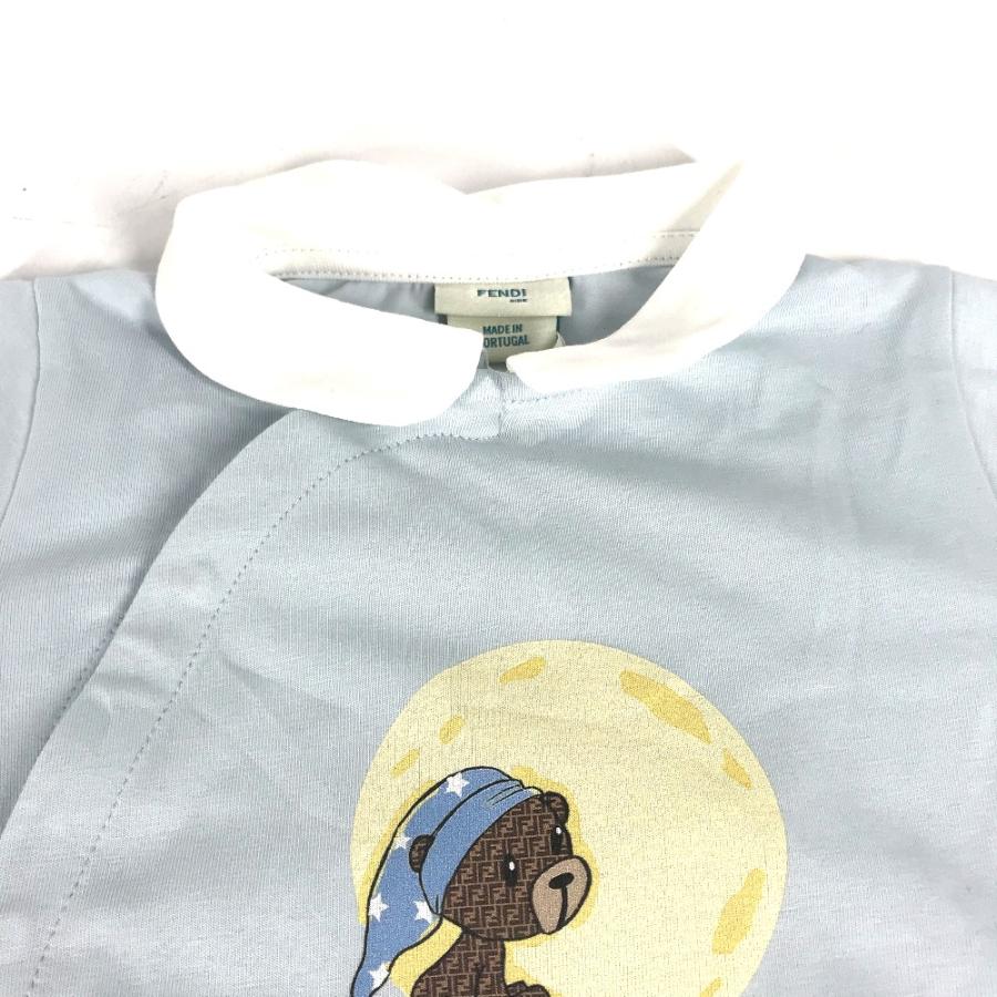 新品同様 FENDI フェンディ ズッカ ベア ロンパース＆ニット帽セット テディベア セット 服 トップス ベビー BABY ニット帽【中古】 | FENDI | 02