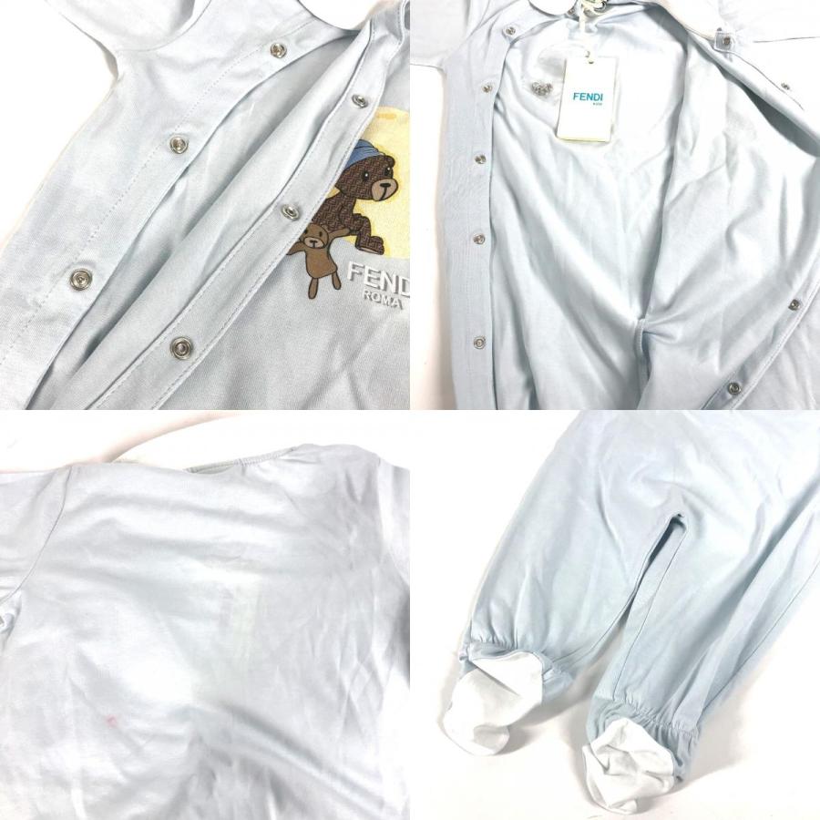 新品同様 FENDI フェンディ ズッカ ベア ロンパース＆ニット帽セット テディベア セット 服 トップス ベビー BABY ニット帽【中古】 | FENDI | 08