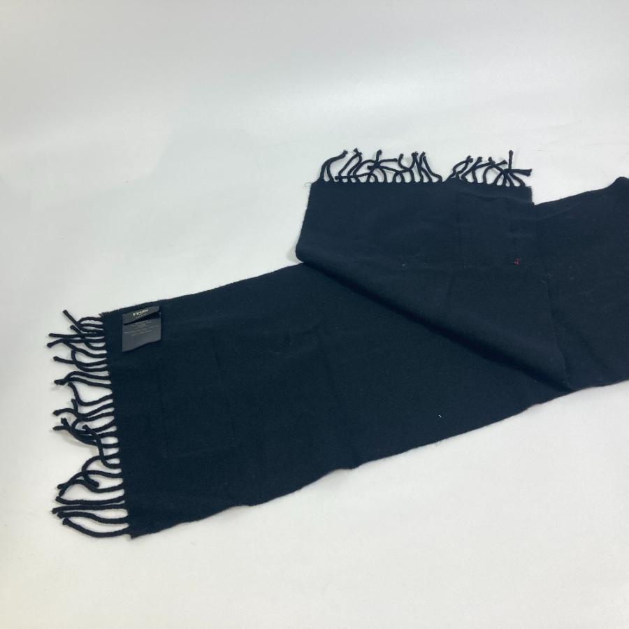 FENDI（フェンディ） FXS124 アパレル ロゴ ワッペン マフラー ウール