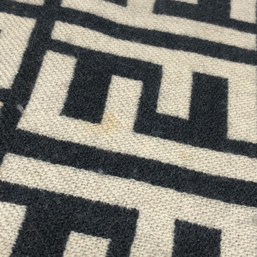 FENDI フェンディ ズッカ柄 ファッション小物 防寒具 ストール リバーシブル マフラー ブラック ユニセックス【中古】 | FENDI | 05