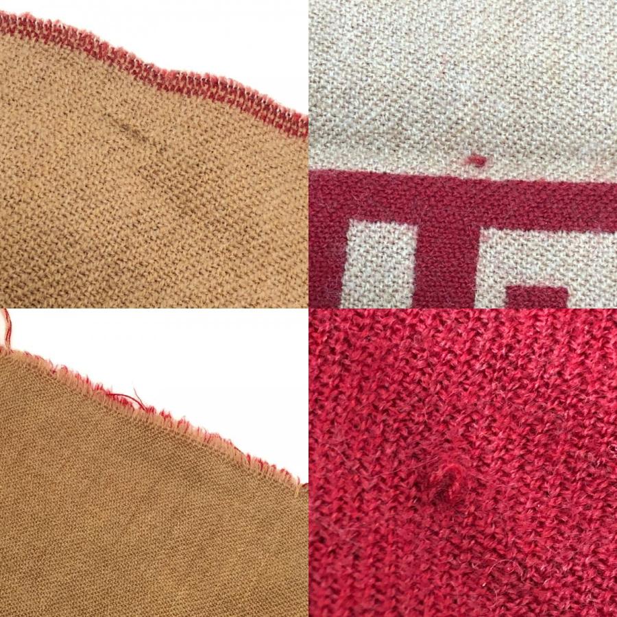 FENDI フェンディ ズッカ柄 ファッション小物 防寒具 ストール リバーシブル マフラー レッド レディース【中古】 | FENDI | 08